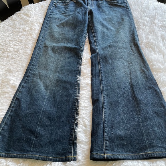 Paige Robertson mid rise relaxed wide leg jeans - Picture 8 of 11